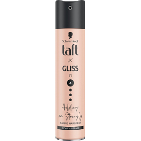 Schwarzkopf Taft Gliss Holding me Strongly Haarspray, 250 ml Schwarzkopf Taft Gliss Holding me Strongly Haarspray, 250 ml