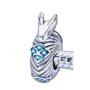 Charm Sterlingové stříbro 925 Ledový drak, korálek na náramek zvíře