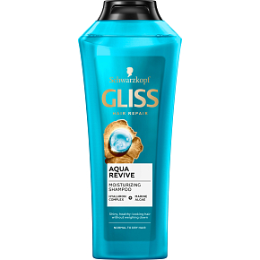 Gliss Feuchtigkeitsspendendes Shampoo Aqua Revive für normales bis trockenes Haar, 400 ml