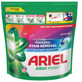 Ariel Waschmittel Pods All‑in‑1 Color, 12 Stück