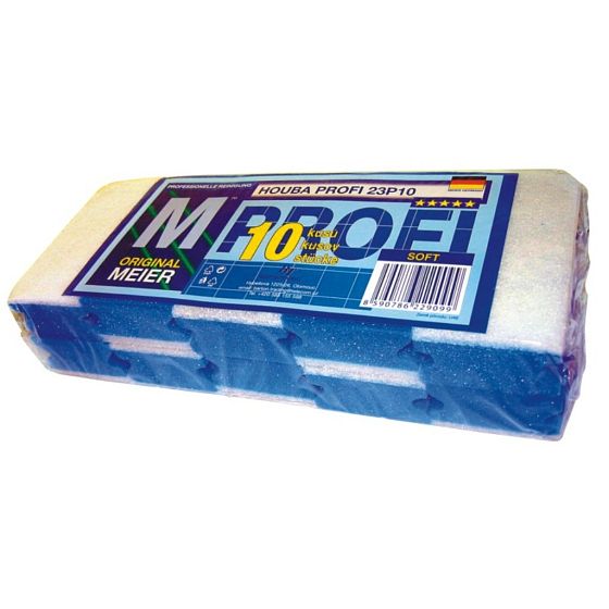 Clanax Profi Weicher Schwamm, 10 Stück, 15 x 8 x 4,5 cm gefräst