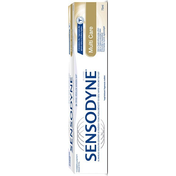 Sensodyne Multi Care Zahnpasta stärkt Zähne und Zahnfleisch und beseitigt Überempfindlichkeit der Zahnhälse 75 ml