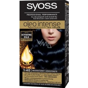 Syoss Oleo Intensive Farbe Ammoniakfreie Haarfarbe 1-40 Blau / Schwarz