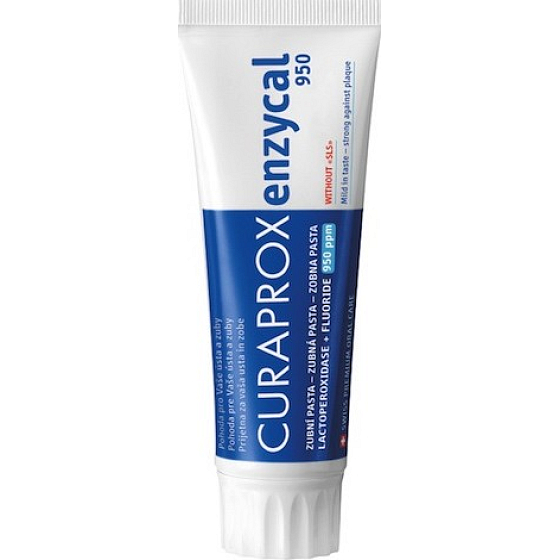 Curaprox Enzycal 950ppm Zahnpasta begrenzt die Bildung von achtern 15 ml