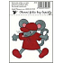 Fensterfolie ohne Kleber kleine Kinderbilder Maus 12,5 x 8,7 cm