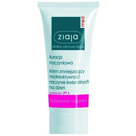 Ziaja Med Capillary Care SPF 6 leichte tägliche Feuchtigkeitscreme für empfindliche Haut mit einer Neigung zur Rötung von 50 ml