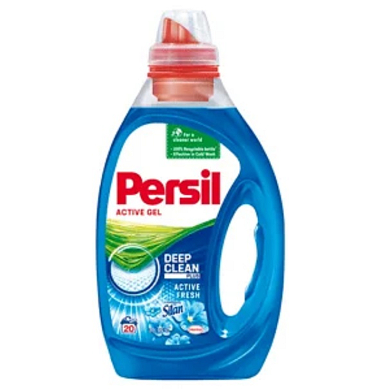 Persil Deep Clean Freshness von Silan Flüssigwaschgel für weiße und dauerhafte Farbwäsche 20 Dosen 1 l
