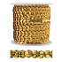 Dekorative Pailletten Gold 5 mm gebunden, 3 m