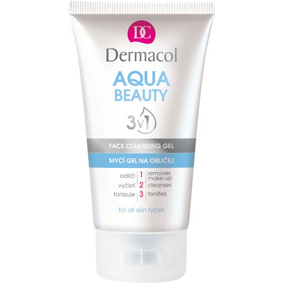 Dermacol Aqua Beauty 3in1 Gesichtsreinigungsgel Waschgel für das Gesicht 150 ml