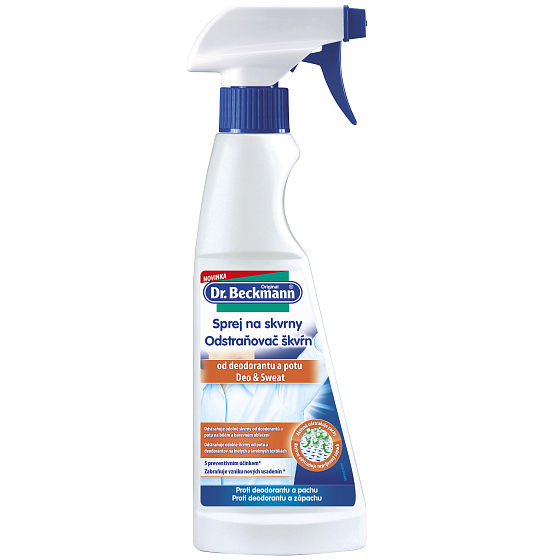 Dr. Beckmann Deo & Schweiß Fleckenentferner für Deodorant- und Schweißflecken 250 ml Sprühflasche
