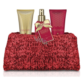 Baylis & Harding Feigen- und Granatapfel-Duschgel 100 ml + Hand- und Körperlotion 100 ml + Körperspray 100 ml + rote Paillettenhandtasche, Kosmetikset Baylis & Harding Feigen- und Granatapfel-Duschgel 100 ml + Hand- und Körperlotion 100 ml + Körperspray 100 ml + rote Paillettenhandtasche, Kosmetikset