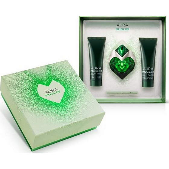 Thierry Mugler Aura parfümiertes Wasser für Frauen 30 ml + Körperlotion 50 ml + Duschgel 50 ml, Geschenkset