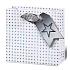 BSB Luxus Geschenk Papiertüte 14,5 x 15 x 6 cm Weihnachten holographische Sterne VDT 412 - CD
