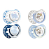 Lovi Night & Day Tröster Silikon dynamisch blau für Kinder 0-3 Monate 2 Stück