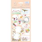 Bogen Haushaltsaufkleber, Geschenke Geschenkblumen rosa 14 Etiketten
