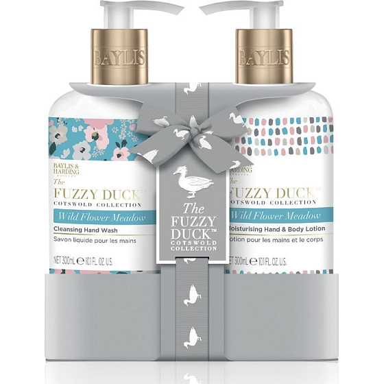 Baylis & Harding Maiglöckchen und Blumenwiese Handwaschgel Spender 300 ml + Körper- und Handlotion Spender 300 ml, Kosmetikset