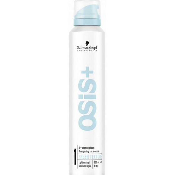 Schwarzkopf Professional Osis + Fresh Texture Trockenes Trockenschaumshampoo für fettiges Haar 200 ml