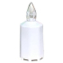 LED-Kerze weiß beleuchtet, Leuchtdauer 88 Tage, 11 cm