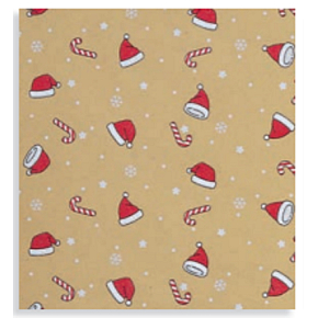 Zoewie Geschenkpapier 70 x 150 cm Weihnachten Einfach das Beste Natürliche Weihnachtsmütze