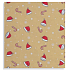 Zoewie Geschenkpapier 70 x 150 cm Weihnachten Einfach das Beste Natürliche Weihnachtsmütze