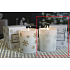 Lima Aroma Snowflake Vanille und Zimt Duftkerze silber, Brenndauer 50 Stunden 175 g