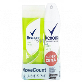 Rexona Aloe Vera Duschgel 250 ml + Antitranspirant Spray 150 ml, Kosmetikset für Frauen