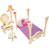 Puzzle Holzmöbel für Puppen Bett mit Spiegel 20 x 15 cm