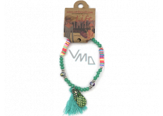 Albi Schmuck Armband aus Perlen Pineapple, Quaste Schutz, Energie 1 Stück verschiedene Farben