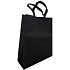 Stoffeinkaufstasche 33 x 40 x 12 cm Schwarz