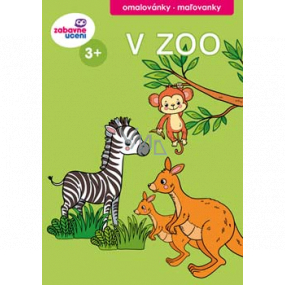Ditipo Malbuch Im Zoo 16 Seiten A5 147 x 210 mm Alter 3+