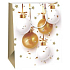 Ditipo Geschenktüte aus Papier 26,4 x 13,6 x 32,7 cm Weihnachtsschmuck in Gold und Weiß