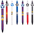 Colorino Gummistift Football blau-rot, blaue Mine 0,5 mm