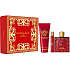 Versace Eros Flame Eau de Parfum 100 ml + Duschgel 150 ml + Eau de Parfum 10 ml, Geschenkset für Männer