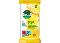Dettol Power & Fresh Desinfektionstücher Zitrone 36 St.