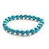 Türkenit Armband elastisch Naturstein, Kugel 8 mm / 16 - 17 cm, Stein der jungen Leute, sucht Lebensziel, Schutz