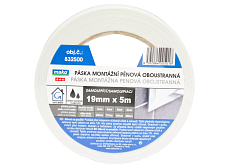 Mako Montageband für Spiegel, doppelseitig, Schaumstoff, Breite 19 mm, Länge 5 m