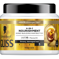 Schwarzkopf Gliss pflegende Maske 4in1 für brüchiges und geschädigtes Haar, 400 ml