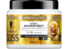 Schwarzkopf Gliss pflegende Maske 4in1 für brüchiges und geschädigtes Haar, 400 ml