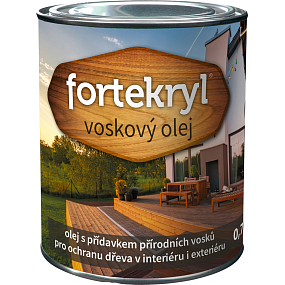 Fortekryl Wachsöl zum Schutz von Holz, farblos, 0,7 kg