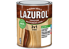 Lazurol 3v1 S1045 dünnschichtige Holzlasur T021 Walnuss 0,75 l