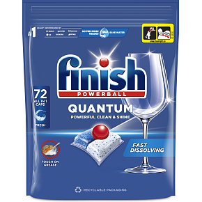 Finish Quantum All-in-1 Geschirrspültabs, 72 Stück