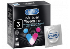 Durex Mutual Pleasure Rändelkondom mit Vorsprüngen, Nennbreite: 56 mm 3 Stück