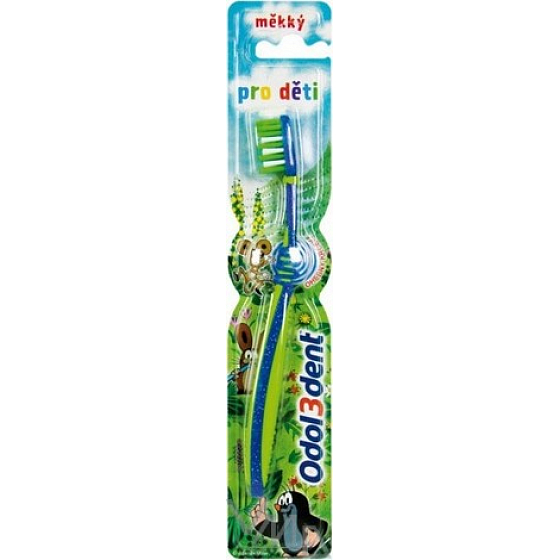 Odol3dent Little Mole Zahnbürste Verschiedene Farben für Kinder 1 Stück