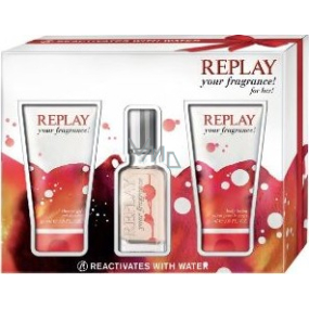 Replay Your Fragrance Woman Eau de Toilette 20 ml + Duschgel 50 ml + Körperlotion 50 ml, Geschenkset Replay Your Fragrance Woman Eau de Toilette 20 ml + Duschgel 50 ml + Körperlotion 50 ml, Geschenkset