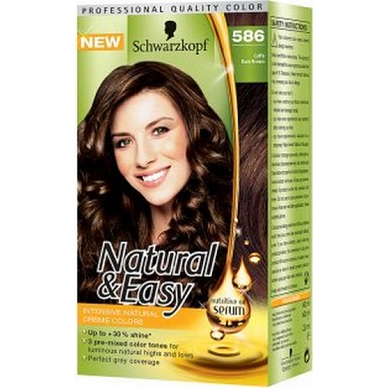 Schwarzkopf Natural & Easy Coffe Dunkelbraune Haarfarbe 586 Dunkelbrauner Kaffee