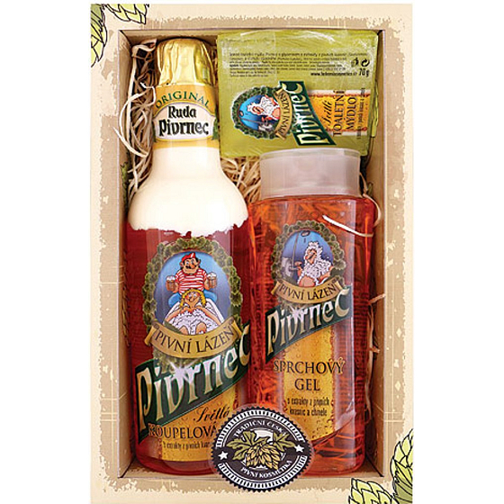 Bohemia Gifts Pivrnec Duschgel 250 ml + Badeschaum 500 ml + Toilettenseife 70 g, Kosmetikset