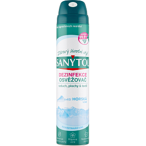 Sanytol Desinfektions-Lufterfrischer für Oberflächen und Textilien, Berge, 300 ml Sanytol Desinfektions-Lufterfrischer für Oberflächen und Textilien, Berge, 300 ml