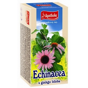 Apotheke Echinacea mit Ginkgo biloba Tee zur natürlichen Abwehr, zum Immunsystem und zur normalen Funktion der Atemwege 20 x 1,5 g