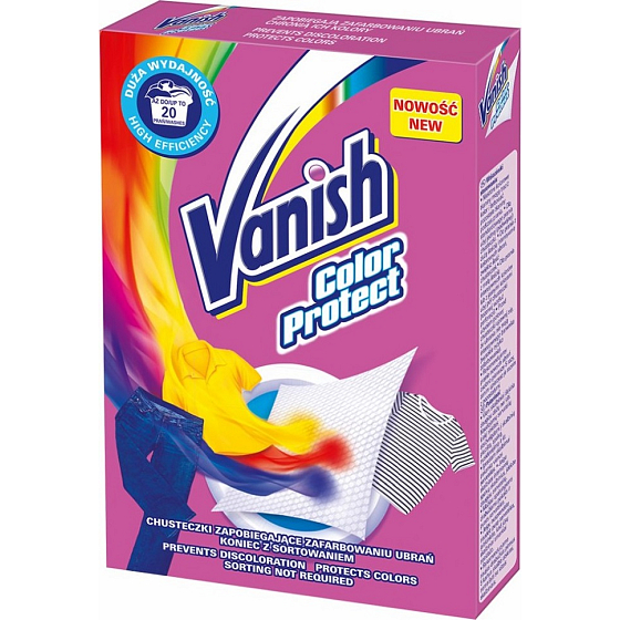 Vanish Color Schützen Sie Servietten vor dem Färben von Kleidung 10 Stück