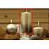 Lima Glitter Star Candle Beige Zylinder 70 x 150 mm 1 Stück